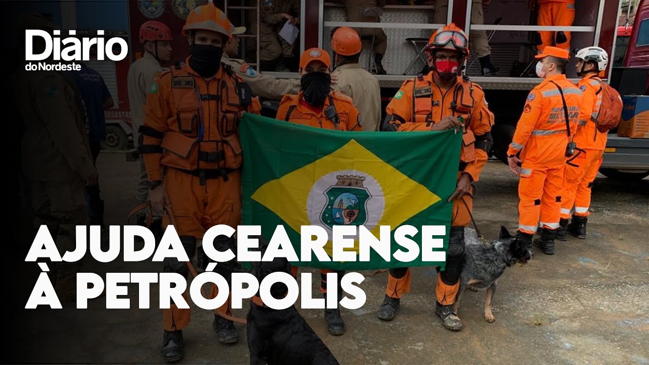 Imagem da notícia: Bombeiros do Ceará enviam militares, cães e aparelhos para reforçar buscas por vítimas em Petrópolis