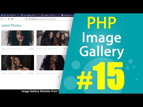 PHP Image gallery website from HTML template Tutorial Part15 | MVC OOP | Quick programming
