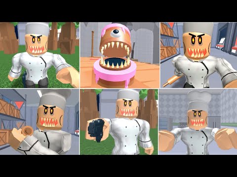 Escape The Evil Bakery New Scary Obby All Jumpscares Scene