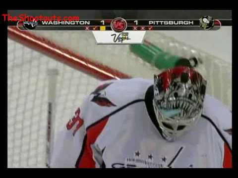 Jarkko Ruutu (PIT) vs. Olaf Kolzig (WSH) Shootout January 21, 2008