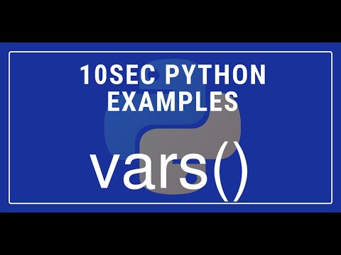 10sec Python Examples Vars Built In Function By Code Recipe