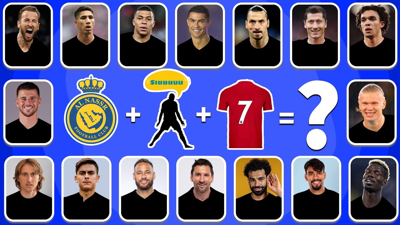 Guess The Song Emoji and Jersey Number of Football Player |Ronaldo, Messi, Neymar Mbappe Halaand