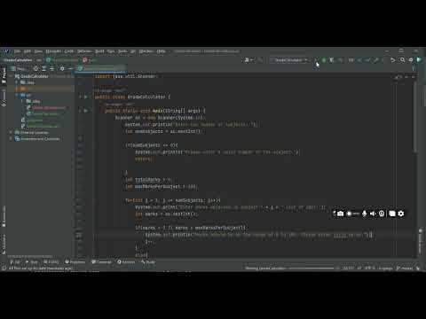 Student Grade Calculator Java Project Basic Project Codsoft Task 2