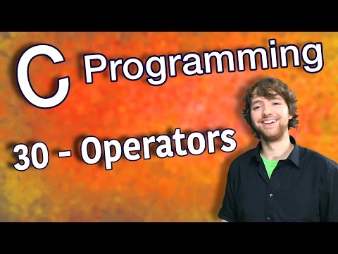 C Programming Tutorial 30 Intro to Operators