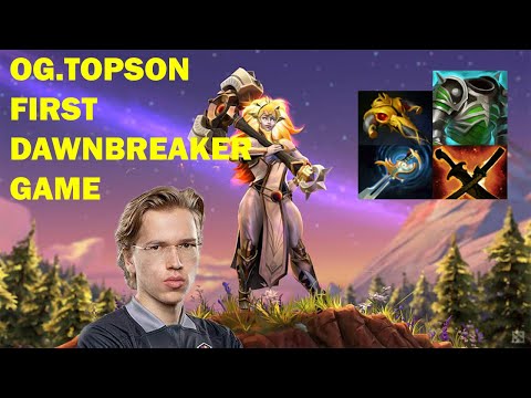 Topson Dawnbreaker - NEW HERO 7.29 - Dota 2 Pro Gameplay Highlights