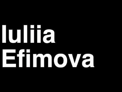 How to Pronounce Iuliia Efimova Russia Bronze Medal 200m Breaststroke London 2012 Olympics Video