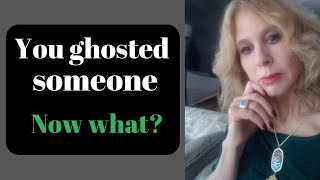 You ghosted someone who you only talked with for a short time, now you want to reconnect: How?