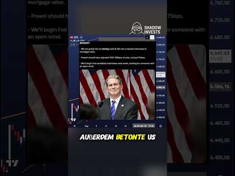 Wochenrückblick KW 39: Zinsen, Fed-Chef #aktien #börse #finanzen #investieren #vermögen #trading