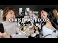 NEW CHRISTMAS DECOR SHOP WITH US HomeGoods Hobby Lobby Mini VLOG 2022