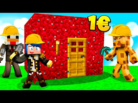 LET'S BUILD THE 1€ HOUSE ON MINECRAFT!! BIG VANILLA Ep.2