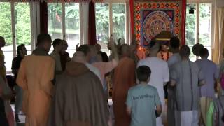 HH Danavir Goswami - blissfully singing Hare Krishna