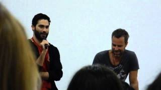 Tyler Hoechlin and Jr Bourne. Wolf Moon Con