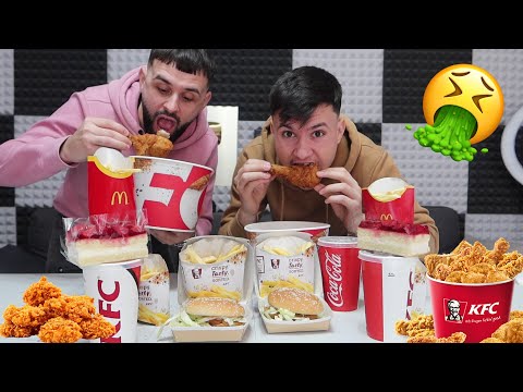 KFC vs MC DONALD'S CHALLENGE *Cine termina primul CASTIGA*