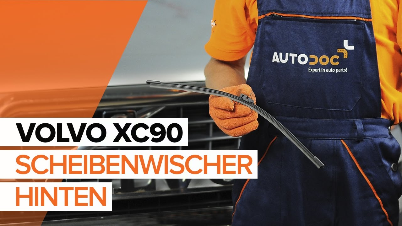 Wie Volvo XC90 1 Scheibenwischer hinten wechseln - Anleitung