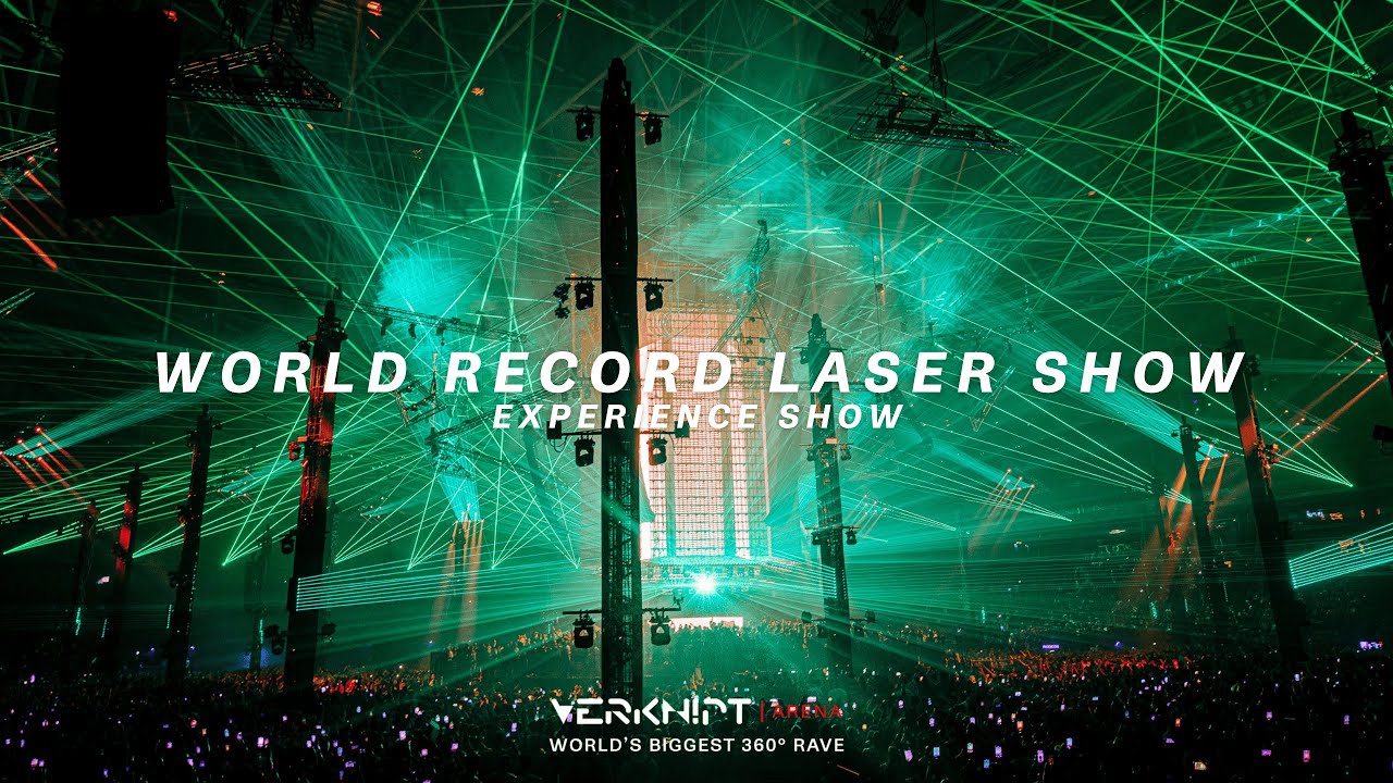 World Record: Largest Laser Show [1.100 lasers] - Verknipt ArenA 2025 | 360° Experience Show
