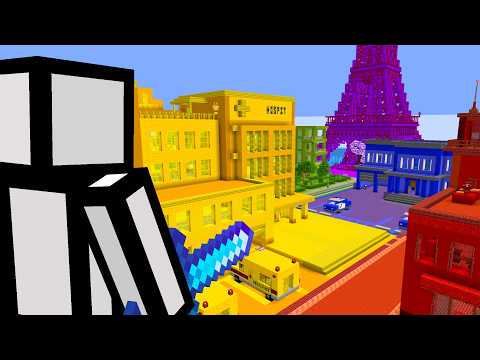 10 YouTubers are Hidden in this Minecraft City!