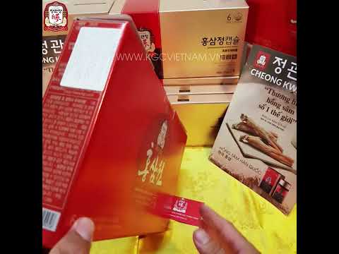 Video Chi Tiết Nước Hồng Sâm KGC Cheong Kwan Jang Hàn Quốc 15 gói