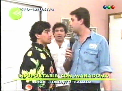 DiFilm - Insoportable con Diego Maradona en Toronto Canadá (1996)