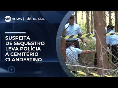 Policial é baleado em ação que revelou cemitério clandestino no interior de SP | #SBTBrasil