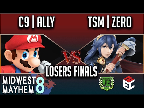 Midwest Mayhem 8 LOSERS FINALS - C9 | Ally (Mario) vs TSM | ZeRo (Lucina)