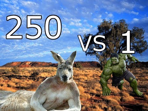 250 Kangaroos vs 1 HULK - Ultimate Epic Battle Simulator