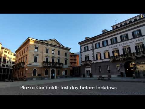 Piazza Garibaldi , Sondrio, Lombardy ,  Italy - ❤️🇮🇹  last day before March 2021 lockdown .