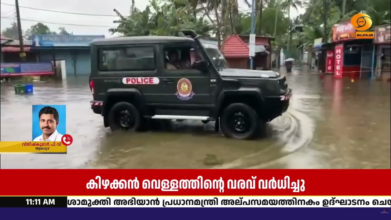കുട്ടനാട്ടിൽ വെള്ളപ്പൊക്ക ഭീഷണി ശക്തം; പമ്പയും അച്?