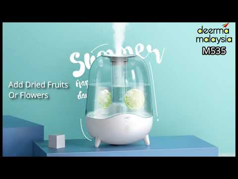 Deerma M535 Air Humidifier (5L)Transparent Water Tank (M'sia 3 Pin Plug) Eng Subtitle