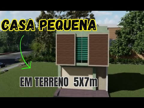 CASA PEQUENA COM GARAGEM EM TERRENO DE 5X7metros.