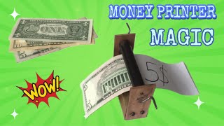 How to Make a Money Printer Machine - Easy Way - Magic Trick - Tutorial