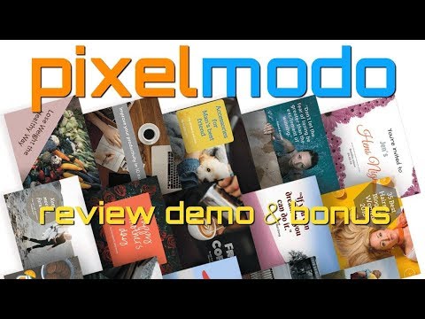 PixelModo Review Demo Bonus - Stunning Graphics Without A Designer Video
