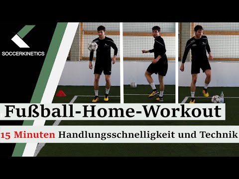 Handlungsschnelligkeit und Technik-Training für Fußballer - LIVE zum Mitmachen | Soccerkinetics