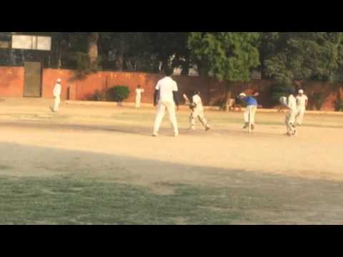 little cricketer saiansh playing first practice match