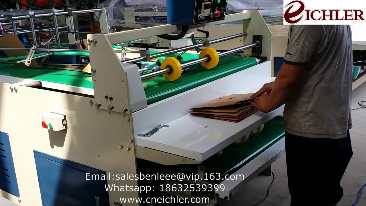 Folder Gluer Box Plus 2 machine boxes with crash lock bottom