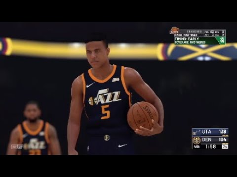 NBA 2k19 My Career Jazz vs Nuggets "Dropping 87 Points" Ep.67