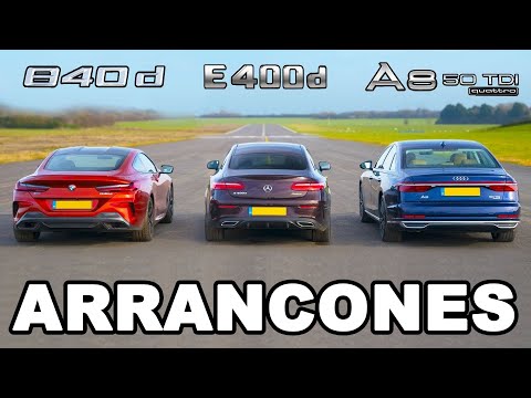 BMW 840d vs Mercedes E400d vs Audi A8 50 TDI: ARRANCONES Diesel