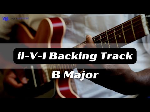 B Major ii-V-I Jazz Backing Track | Jazz Soloing Improvisation Practice | Medium Swing Tempo