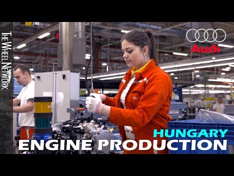 Audi Engine Production in Hungary (4-cylinder)