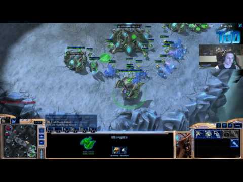 Starcraft II #4 Heruhara Protoss vs Zerg (Frozen Temple)