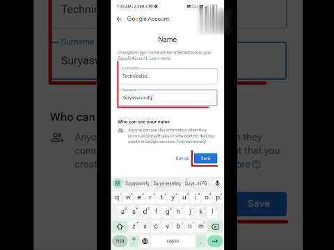 How to change Gmail ID Name || Can I rename my Gmail account? #shorts ,#gmail