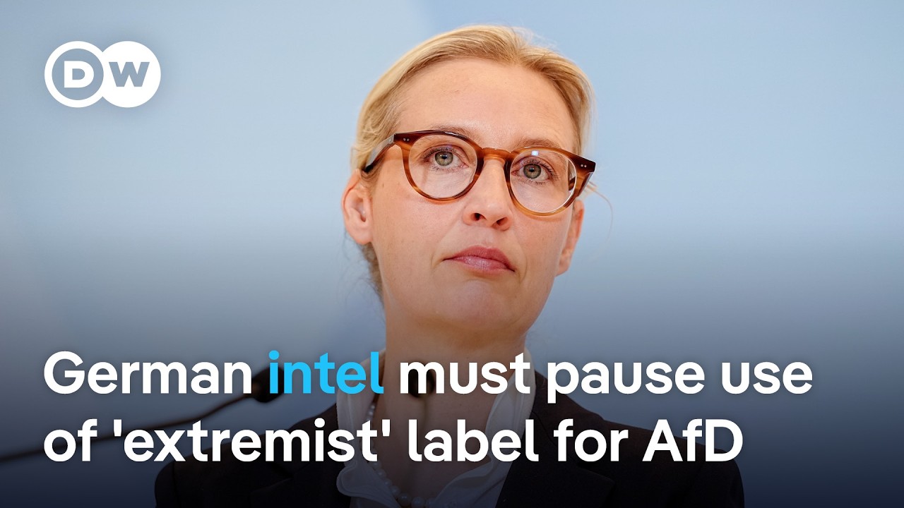 What does a German court injunction on AfD party designation mean for the intel agency tracking it?