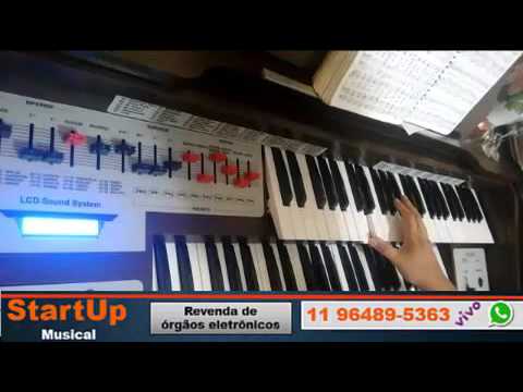 Apresentação do som do Órgão Harmonia HS 200 - by StartUp Musical