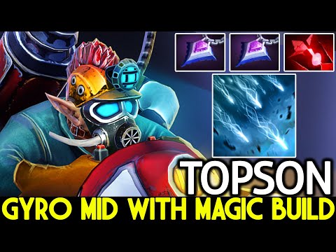 TOPSON [Gyrocopter] This is Beyond Cancer Gyro Mid with Magic Build Dota 2