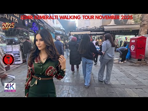 Izmir, Turkey | Çankaya Kemeraltı Walking Tour | November 7, 2025 [4K HD/60 fps]