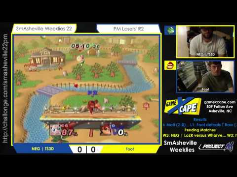 SW22 PM Losers' R2 - NEG | TS3D (Jigglypuff) vs Foot (Donkey Kong)