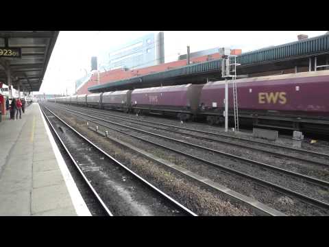 (HD) EWS 66016 Powers Through Doncaster Working 4C03 Immingham To Eggborough 16/2/13