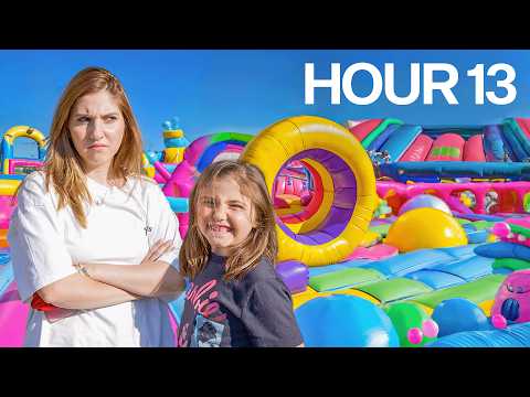 24 Hours in Largest Bounce House EVER!