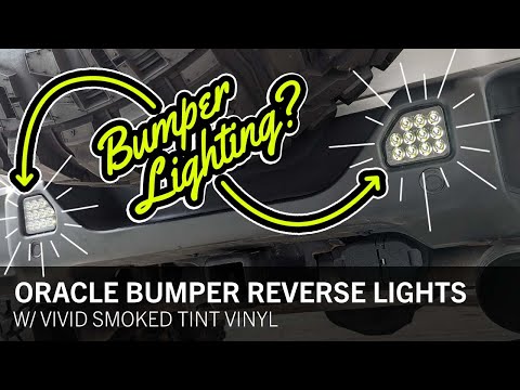 Installing Oracle Rear Bumper LED Reverse Lights on Jeep JL with Smoked Tint Mod!