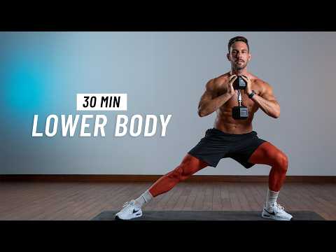 30 Min Lower Body Dumbbell Workout - Stronger Legs At Home