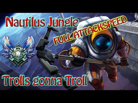 LoL Nautilus Jungle S6 - FULL ATTACKSPEED IN YOUR FACE! [Diamond Ranked#14] [German] [deutsch]